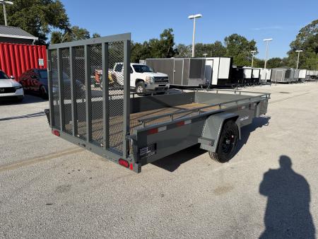 New 2026 Sure-Trac 7x14 5K W/ Brakes Steel High Side Utility Trailer