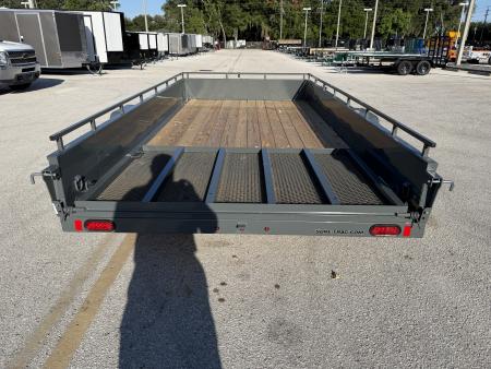 New 2026 Sure-Trac 7x14 5K W/ Brakes Steel High Side Utility Trailer