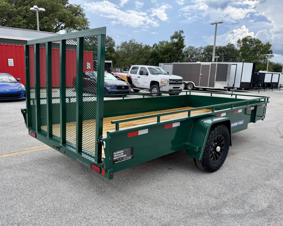 New 2026 Sure-Trac 7x14 5K W/ Brakes Steel High Side Utility Trailer