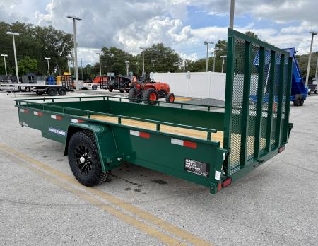 New 2026 Sure-Trac 7x14 5K W/ Brakes Steel High Side Utility Trailer