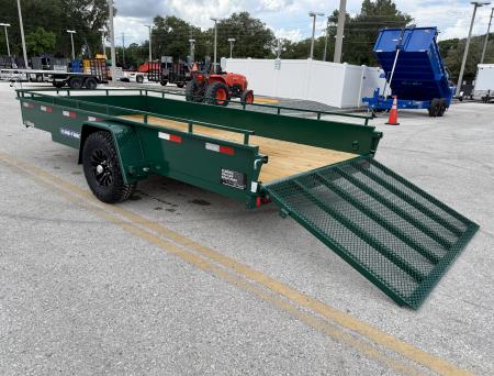 New 2026 Sure-Trac 7x14 5K W/ Brakes Steel High Side Utility Trailer