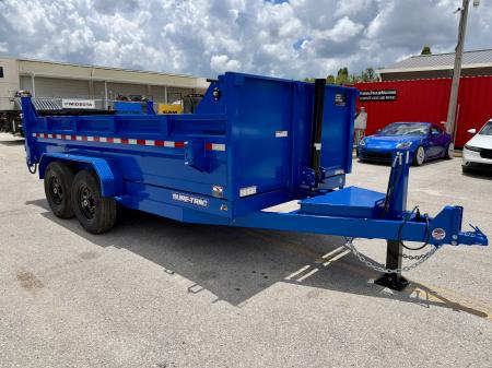 New 2026 Sure-Trac 7x14 14K HD Low Profile Telescopic Dump Trailer