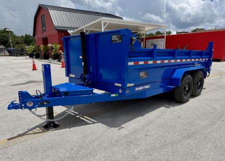 New 2026 Sure-Trac 7x14 14K HD Low Profile Telescopic Dump Trailer