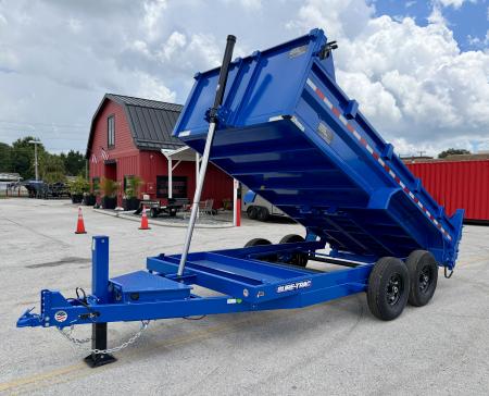 New 2026 Sure-Trac 7x14 14K HD Low Profile Telescopic Dump Trailer