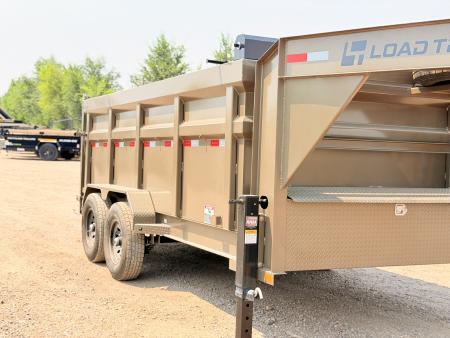 New 2026 Load Trail 7-14-4H Gooseneck Dump W/ 7 gauge Floor 7K Axles