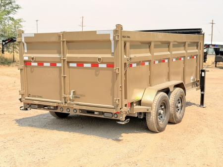 New 2026 Load Trail 7-14-4H Gooseneck Dump W/ 7 gauge Floor 7K Axles