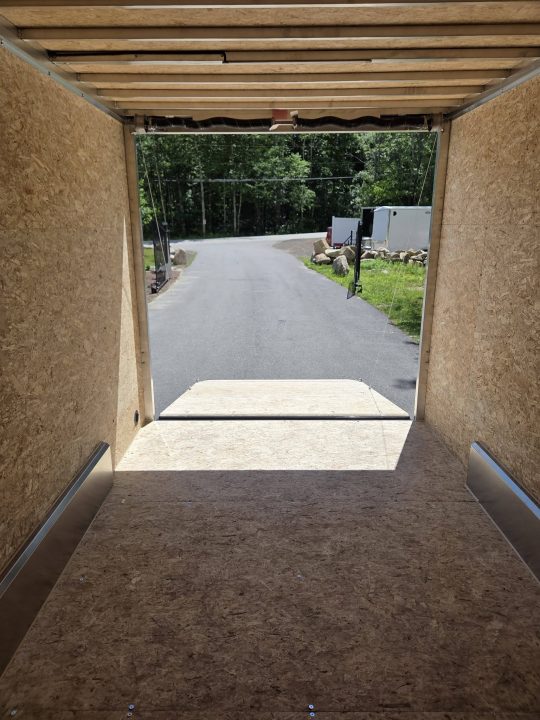 New 2026 Nitro 7.5x16 Contractor trailer white with rear ramp & 5200lb axles Contractor