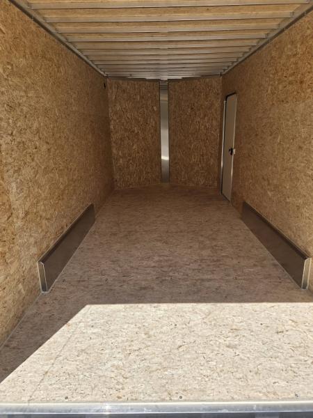 New 2026 Nitro 7.5x16 Contractor trailer white with rear ramp & 5200lb axles Contractor