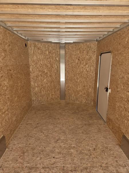 New 2026 Nitro 7.5x16 Contractor trailer white with rear ramp & 5200lb axles Contractor