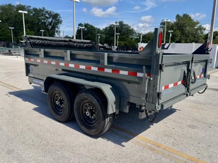 New 2026 Sure-Trac 7x12 14K HD Low Profile Telescopic Dump Trailer