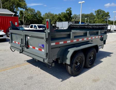 New 2026 Sure-Trac 7x12 14K HD Low Profile Telescopic Dump Trailer