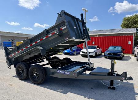 New 2026 Sure-Trac 7x12 HD Low Profile Telescopic Dump 14K Dump Trailer