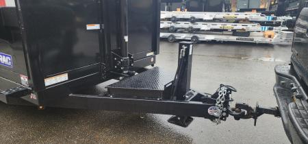 New 7 x 14 Sure-Trac HD Telescopic 4ft High Sides Dump Trailer 14k w/ Hydraulic Jack