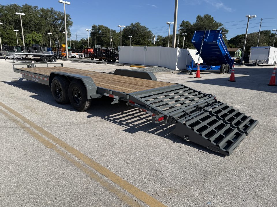 New 2026 Sure-Trac 7x24(21+3) 14K Universal Ramp Equipment Trailer