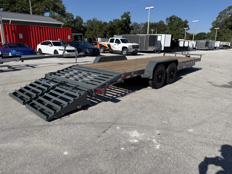 New 2026 Sure-Trac 7x24(21+3) 14K Universal Ramp Equipment Trailer