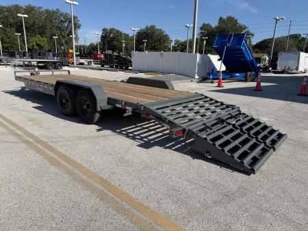 New 2026 Sure-Trac 7x24(21+3) 14K Universal Ramp Equipment Trailer