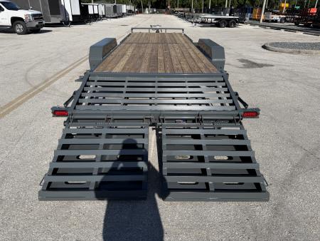 New 2026 Sure-Trac 7x24(21+3) 14K Universal Ramp Equipment Trailer