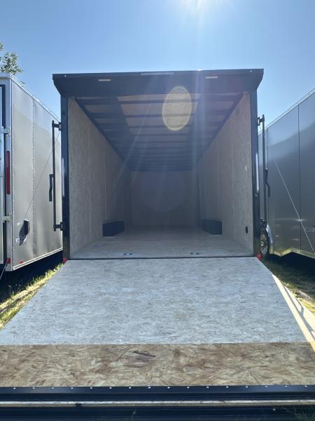 New 2026 ITI Cargo 8.5 X 24 XE Flat Top V-Nose Car Hauler 10K ( Composite Charcoal/Black Trim )