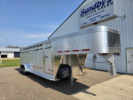 New 2026 Featherlite 24' Stock Trailer