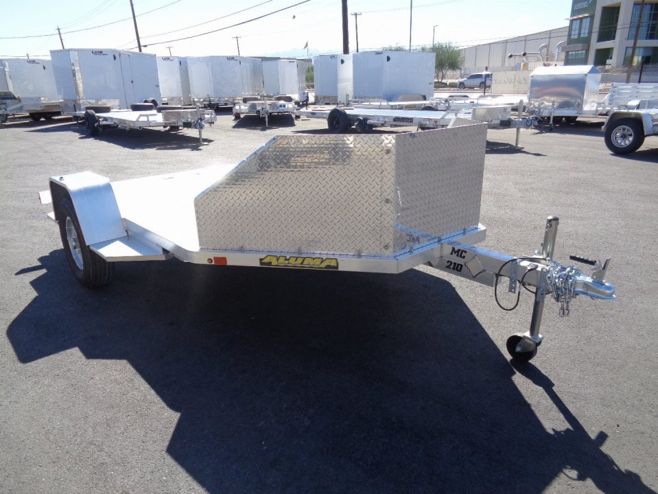 New 2027 ALUMA * MC210 * 2 Position Motorcycle Trailer