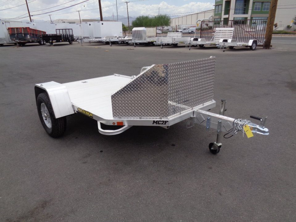New 2027 ALUMA * MC2F * 2 Position Folding Motorcycle Trailer