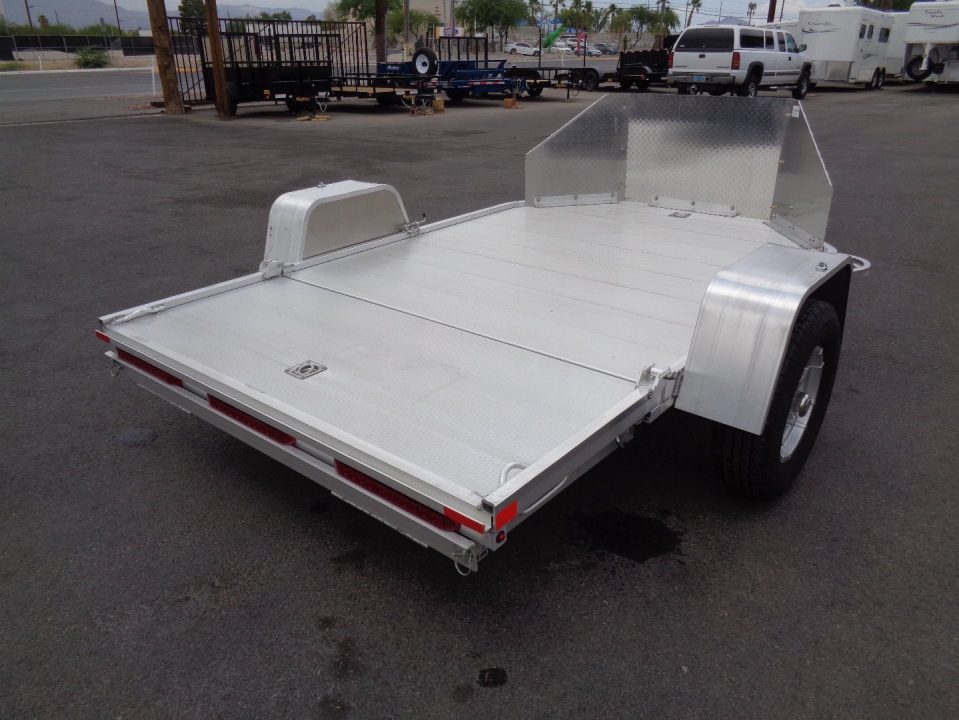 New 2027 ALUMA * MC2F * 2 Position Folding Motorcycle Trailer
