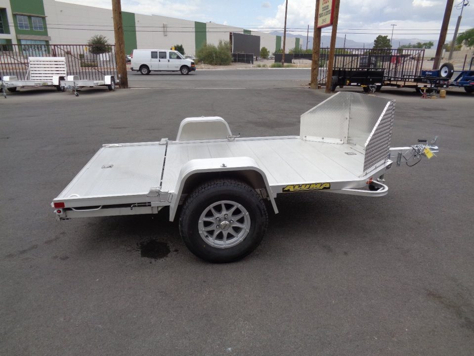 New 2027 ALUMA * MC2F * 2 Position Folding Motorcycle Trailer