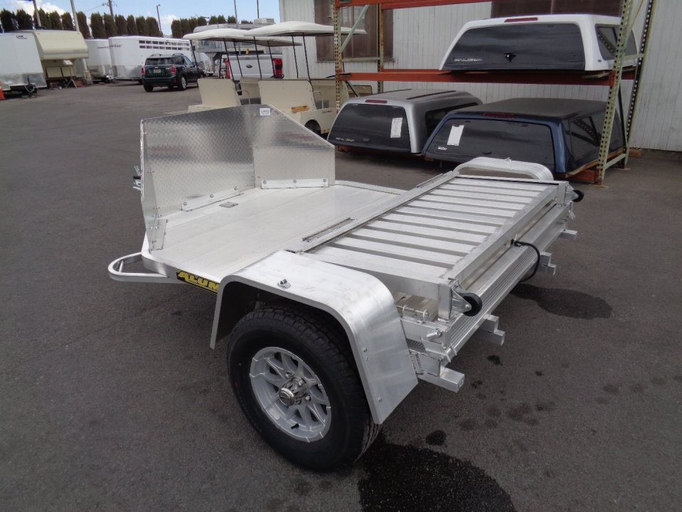 New 2027 ALUMA * MC2F * 2 Position Folding Motorcycle Trailer