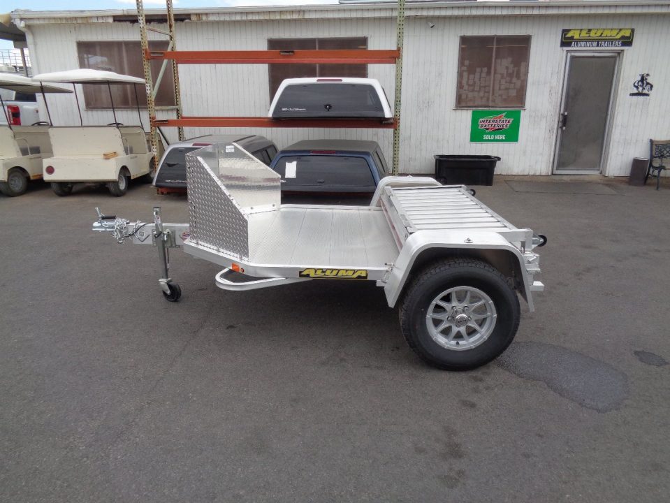 New 2027 ALUMA * MC2F * 2 Position Folding Motorcycle Trailer