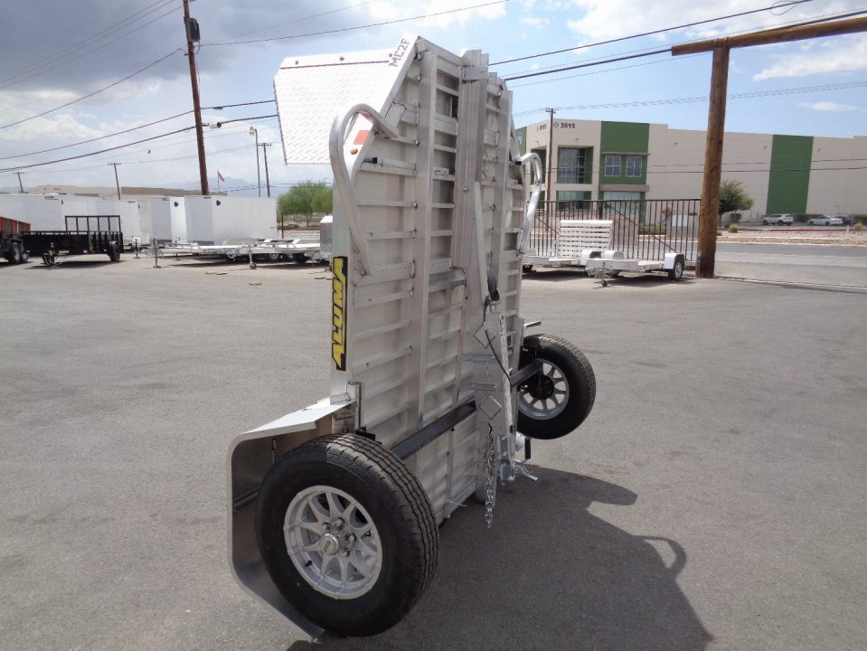 New 2027 ALUMA * MC2F * 2 Position Folding Motorcycle Trailer