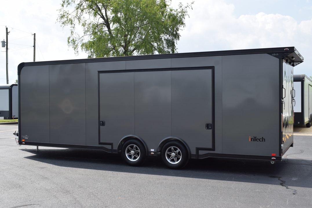 New INTECH 8.5x24 LITE SERIES ALL ALUMINUM RACE HAULER