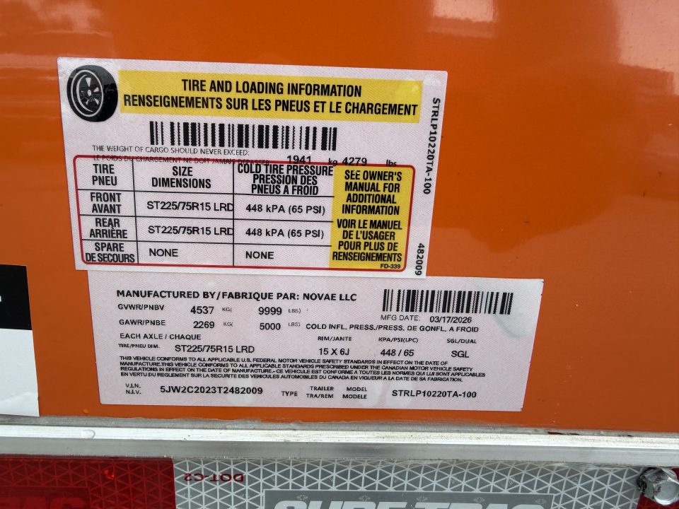 New 2026 Sure-Trac 8.5x20 10K Landscape Pro Enclosed Round Front Trailer