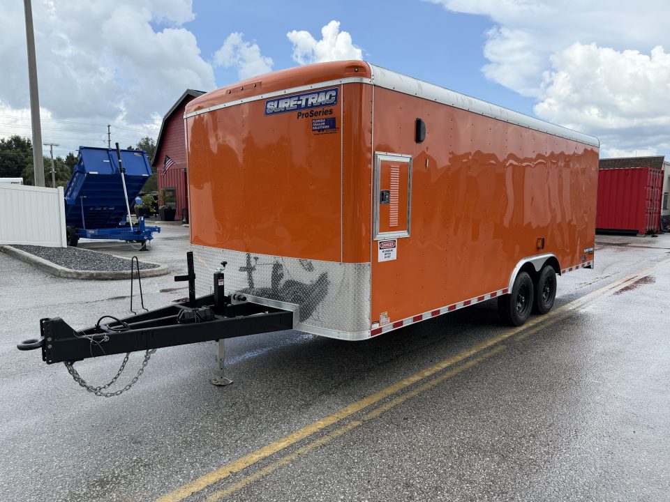 New 2026 Sure-Trac 8.5x20 10K Landscape Pro Enclosed Round Front Trailer
