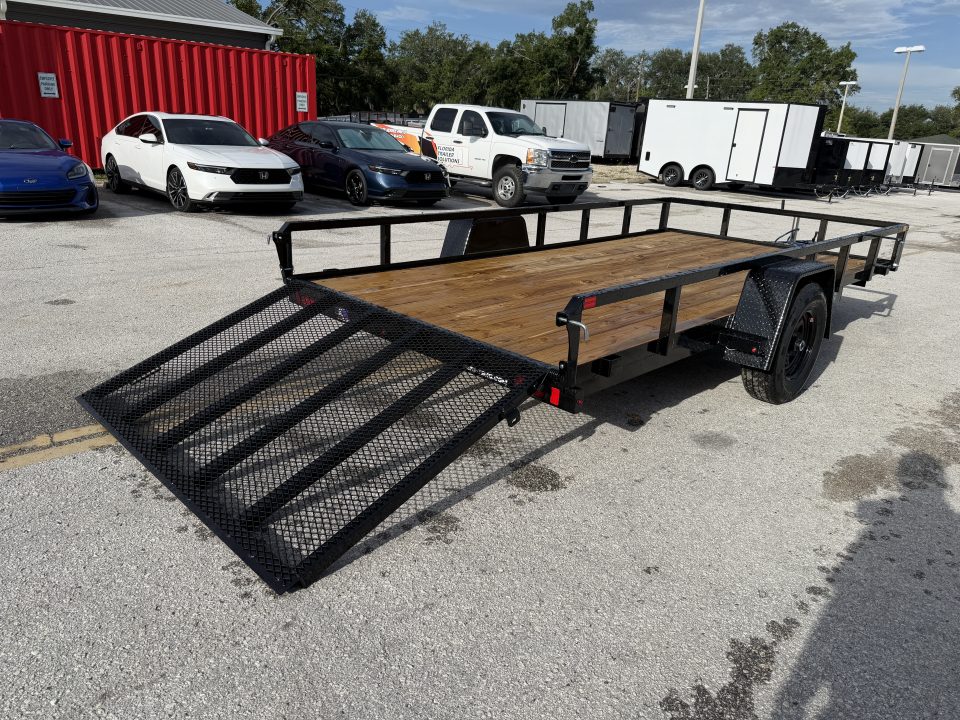 New 2026 Sure-Trac 7x14 5K W/ Brakes Tube Top Utility Trailer