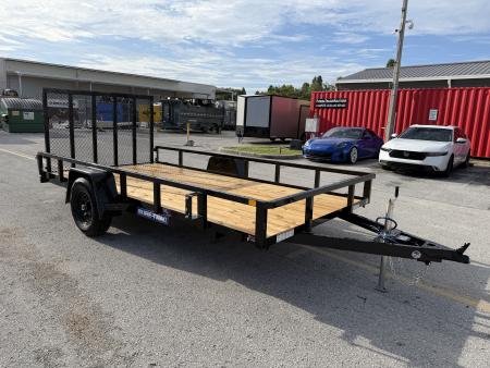New 2026 Sure-Trac 7x14 Tube Top Utility 5K W/ Brakes Utility Trailer