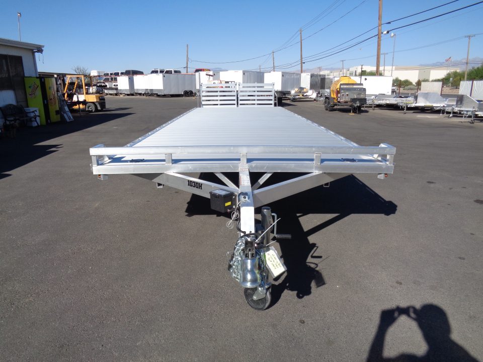 New 2027 Aluma * 1030H * 30Ft Tandem Axle Deck Over 10k Aluminum Utility Trailer