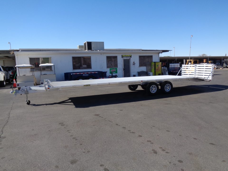 New 2027 Aluma * 1030H * 30Ft Tandem Axle Deck Over 10k Aluminum Utility Trailer