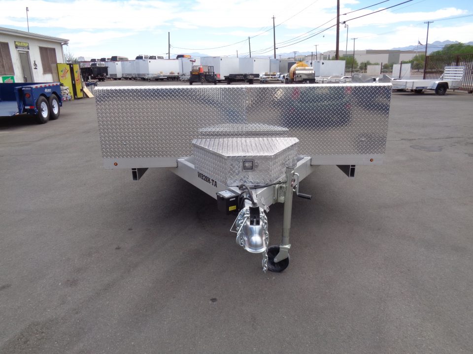 New 2027 Aluma * WB28H-TA-EL-DOF * 28Ft Wide Body Tandem Axle Drive-Over-Fender Car Hauler