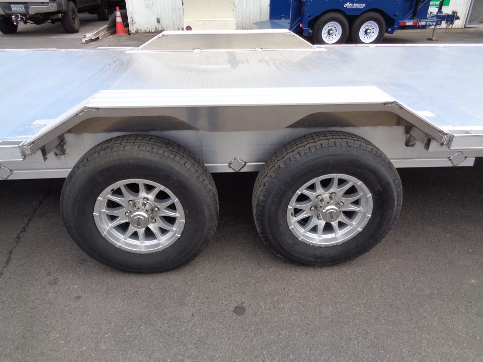 New 2027 Aluma * WB28H-TA-EL-DOF * 28Ft Wide Body Tandem Axle Drive-Over-Fender Car Hauler