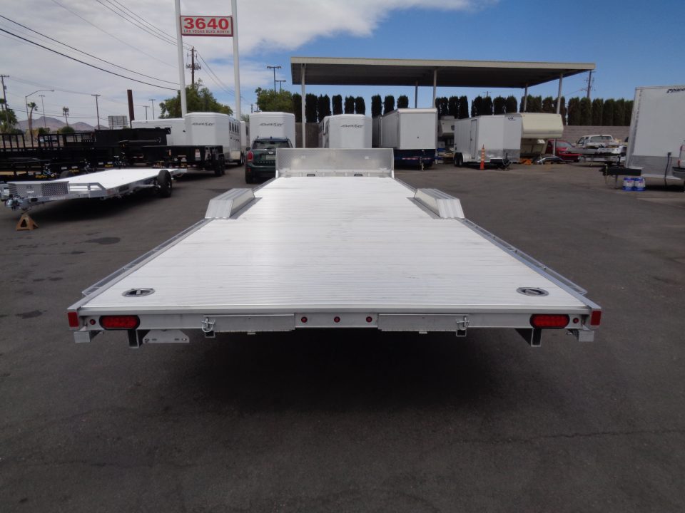 New 2027 Aluma * WB28H-TA-EL-DOF * 28Ft Wide Body Tandem Axle Drive-Over-Fender Car Hauler