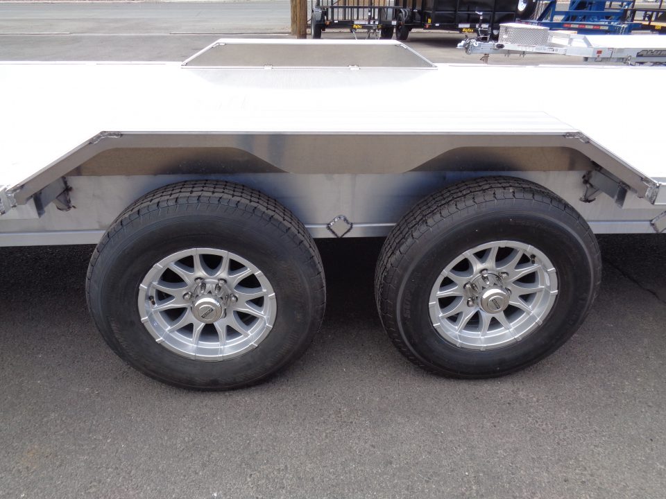 New 2027 Aluma * WB28H-TA-EL-DOF * 28Ft Wide Body Tandem Axle Drive-Over-Fender Car Hauler