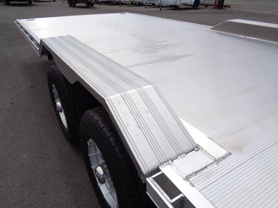 New 2027 Aluma * WB28H-TA-EL-DOF * 28Ft Wide Body Tandem Axle Drive-Over-Fender Car Hauler