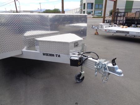 New 2027 Aluma * WB28H-TA-EL-DOF * 28Ft Wide Body Tandem Axle Drive-Over-Fender Car Hauler