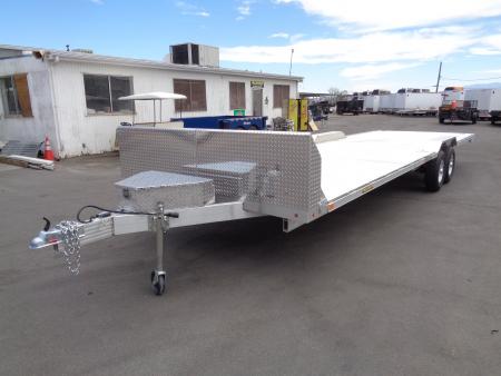 New 2027 Aluma * WB28H-TA-EL-DOF * 28Ft Wide Body Tandem Axle Drive-Over-Fender Car Hauler