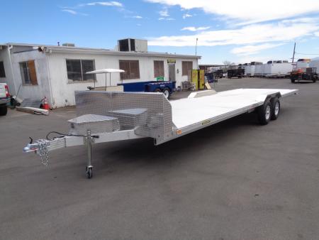 New 2027 Aluma * WB28H-TA-EL-DOF * 28Ft Wide Body Tandem Axle Drive-Over-Fender Car Hauler