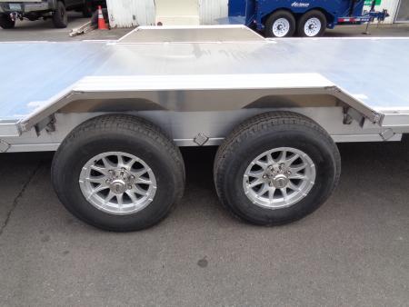 New 2027 Aluma * WB28H-TA-EL-DOF * 28Ft Wide Body Tandem Axle Drive-Over-Fender Car Hauler