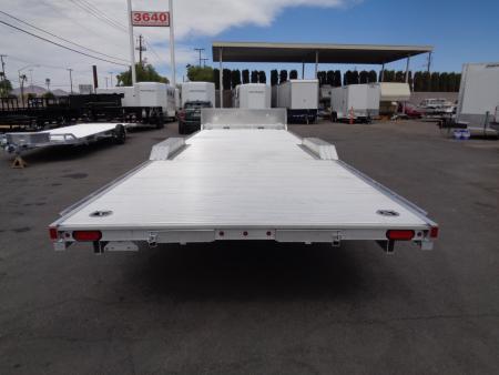 New 2027 Aluma * WB28H-TA-EL-DOF * 28Ft Wide Body Tandem Axle Drive-Over-Fender Car Hauler