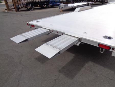 New 2027 Aluma * WB28H-TA-EL-DOF * 28Ft Wide Body Tandem Axle Drive-Over-Fender Car Hauler