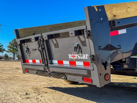 New 2027 NORSTAR 6x12 Dump Trailer Barn door ramps Tarp