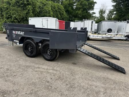 New 2027 NORSTAR 5x10 Dump trailer Barn doors Ramps Tarp kit